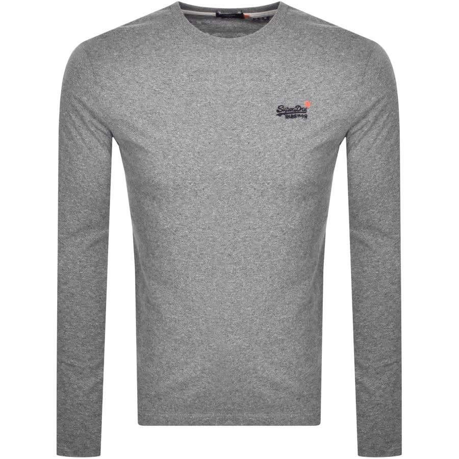 Alternative Image for ProductSuperdry Vintage Long Sleeved T Shirt Grey1